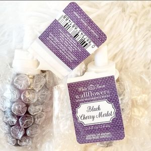Refill pack of 2 bath and body works Black Cherry Merlot wallflowers